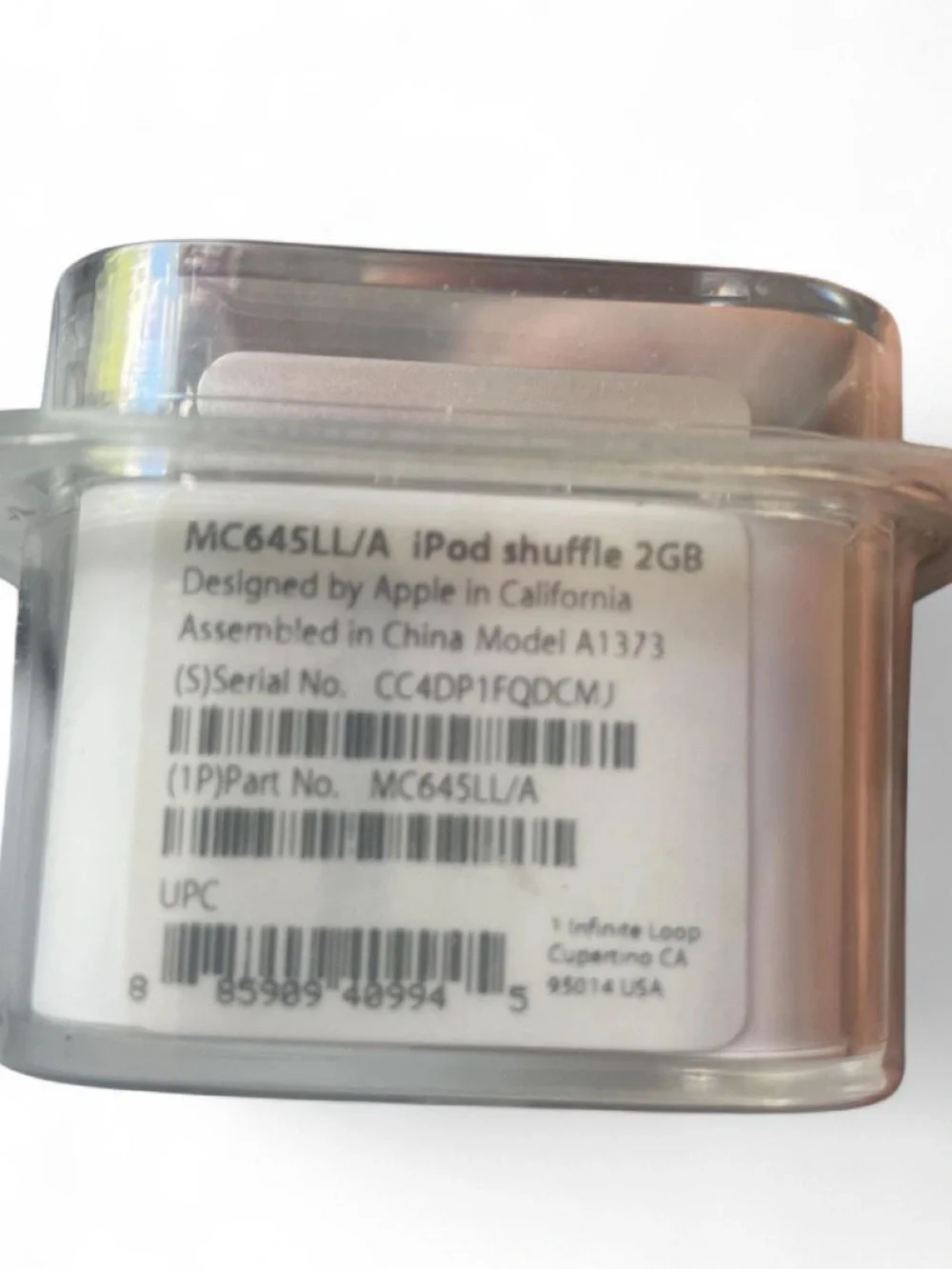 Apple silver I Pod shuffle 2GB. New never been opened.